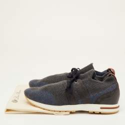 مملوكة مسبقًا حذاء رياضي لورو بيانا 360 إل بي فليكسي ووك قماش محبوك رمادي داكن/ كحلي مقاس 40.5