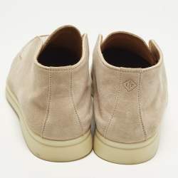 مملوكة مسبقًا حذاء كاحل لورو بيانا أوبن ووك نسيج محبوك بيج مقاس 36