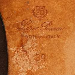 Pre Owned Loro Piana Size 39 Brown Suede Knee Length Boots