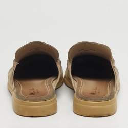 مملوكة مسبقًا Loro Piana Babouche Charms Walk Size 38.5 Grey Suede Mules