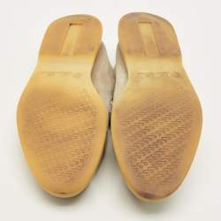 Pre Owned حذاء لوفرز لورو بيانا سويمر شارمز ووك سويدي بيج مقاس 40