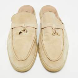 مملوكة مسبقًا حذاء لورو بيانا بابوش سويدي بيج بمعلقات مسطح مقاس 42