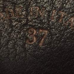 Pre Owned Loro Piana Summer Charms Walk Size 37 Black Nubuck Leather Slip On Loafers