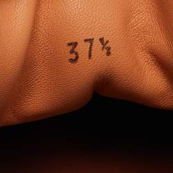 Pre Owned Loro Piana Salmon Nuages Size 37.5 Pink Suede Low Top Sneakers