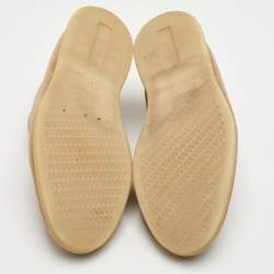 Pre Owned حذاء بوت كاحل لورو بيانا مفتوح وووك سويدي بيج رملي مقاس 43