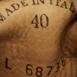 Pre Owned Loro Piana Babouche Charms Walk Size 40 Light Yellow Nubuck Leather Flat Mules