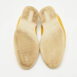 مملوكة مسبقًا Loro Piana Summer Walk Size 37 Yellow Suede Loafers