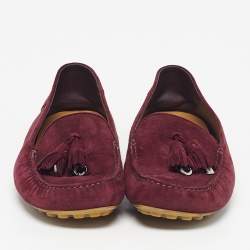 مملوكة مسبقًا حذاء لوفر لورو بيانا ووك سويدي بني حجم 41