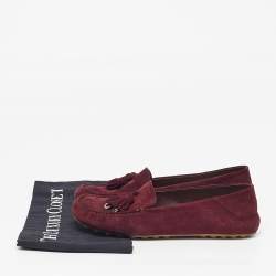 مملوكة مسبقًا حذاء لوفر لورو بيانا ووك سويدي بني حجم 41