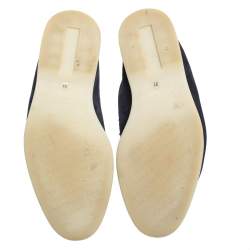 Pre Owned Loro Piana Dark Blue Summer Charms Walk Loafers Size 37