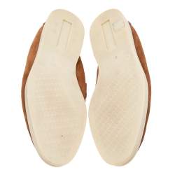 Pre Owned Loro Piana Brown Suede Summer Charms Walk Loafers Size 41
