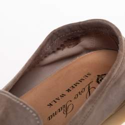 Pre Owned Loro Piana Brown Suede Summer Charms Walk  Loafers Size 40