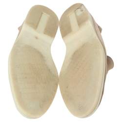 Pre Owned Loro Piana Beige Suede Summer Charms Walk Slip On Loafers Size 39