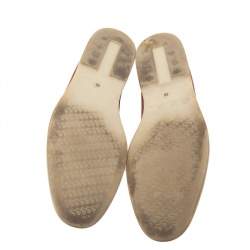 Pre Owned Loro Piana Brown Suede Summer Charms Walk Slip On Loafers Size 40