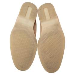 Pre Owned Loro Piana  Beige Suede Summer Charms Walk Loafers  Size 38.5 