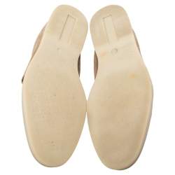 Pre Owned Loro Piana Beige Suede Summer Charms Walk  Loafers  Size 40