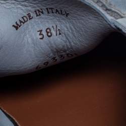 Pre Owned Loro Piana Blue Suede Summer Charms Walk  Loafers  Size 38.5