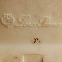 Pre Owned Loro Piana Beige Suede Summer Charms Walk Loafers Size 37.5