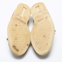 Pre Owned Loro Piana Beige Suede Summer Charms Walk Slip-On Loafers Size 40