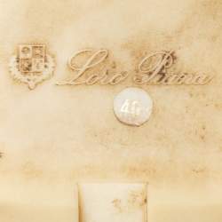 Pre Owned Loro Piana Beige Suede Summer Charms Walk Slip-On Loafers Size 40