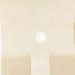 Pre Owned Loro Piana Beige Suede Babouche Charms Flat Mules Size 38