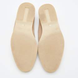 Pre Owned Loro Piana Beige Suede Summer Charms Walk Loafers Size 38