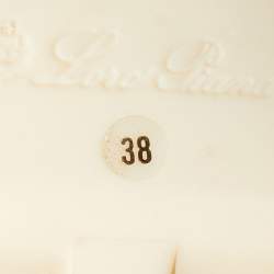 Pre Owned Loro Piana Beige Suede Summer Charms Walk Loafers Size 38