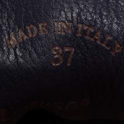 Pre Owned Loro Piana Navy Blue Summer Charms Walk Loafers Size 37