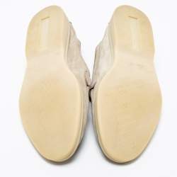 Pre Owned Loro Piana Grey Suede Summer Charms Walk Slip on Loafers Size 38.5