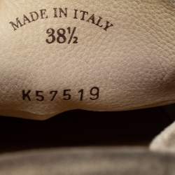 Pre Owned Loro Piana Grey Suede Summer Charms Walk Slip on Loafers Size 38.5