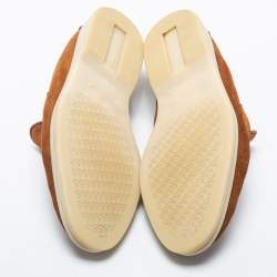 Pre Owned Loro Piana Brown Suede Summer Charms Walk Loafers Size 36