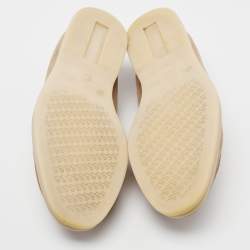 Pre Owned Loro Piana Beige Suede Summer Charms Walk Loafers Size 39.5