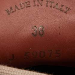 Pre Owned Loro Piana Beige Suede Namib Walk Ankle Boots Size 38