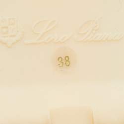 Pre Owned Loro Piana Blue Suede Open Walk Ankle Boots Size 38