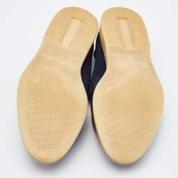 Pre Owned Loro Piana Blue Suede Summer Charms Walk Loafers Size 36.5