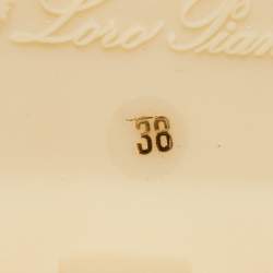 Pre Owned Loro Piana Purple Suede and Shearling Fur Open Walk Chukka Boots Size 38