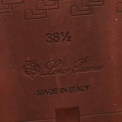 Pre Owned Loro Piana Grey Fabric and Fur Nuages Low Top Sneakers Size 38.5