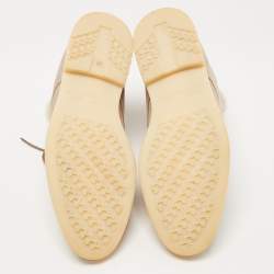 Pre Owned Loro Piana Grey Suede and Fur Open walk Ankle Boots Size 38