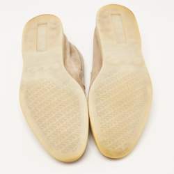 Loro Piana Light Brown Suede Summer Charms Walk Loafers Size 37.5