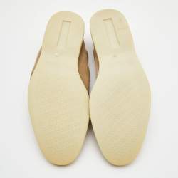 Pre Owned Loro Piana Beige Suede Summer Charms Walk Loafers Size 42