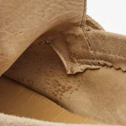 Pre Owned Loro Piana Beige Suede Summer Charms Walk Loafers Size 42