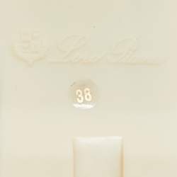 Pre Owned Loro Piana Navy Blue Suede Summer Charms Walk Slip On Loafers Size 38