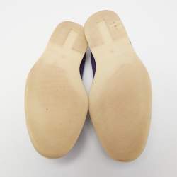 Pre Owned Loro Piana Purple Suede Summer Charms Walk Loafers Size 39