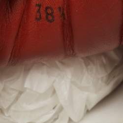 Pre Owned Loro Piana Tricolor Neoprene and Karung Leather Low Top Sneakers Size 38.5