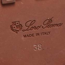 Pre Owned Loro Piana Brown/Beige Suede and Neoprene My Wind Sneakers Size 38