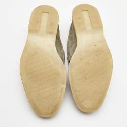 Pre Owned Loro Piana Grey Suede Summer Charms Walk  Loafers  Size 39.5