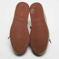 Pre Owned Loro Piana Green Suede Nuages Sneakers Size 40