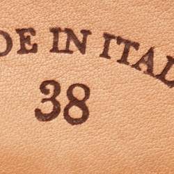 Pre Owned Loro Piana Pink Suede Babouche Charms Walk Mules Size 38