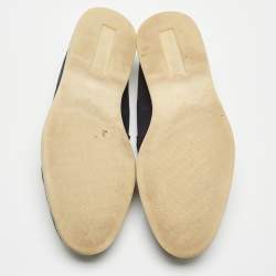 Pre Owned Loro Piana Navy Blue Suede Summer Charms Walk  Loafers Size 37