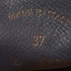 Pre Owned Loro Piana Navy Blue Suede Summer Charms Walk  Loafers Size 37